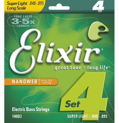 ELIXIR 040/95 SUPER-LIGHT 4STR L BASS NANOWEB